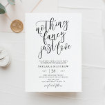 何もファンシー愛のカジュアル結婚式招待状 招待状<br><div class="desc">何も愛ファンシーするだけカジュアルの結婚式招待状。デザインはエレガントスタイル文字レイアウトを備えている。詳細な変更を行うには、[このテンプレートクリックをパーソナライズすカスタマイズる]のオプションを選択してください。</div>