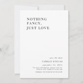 何もファンシー愛のスタイリッシュ結婚式招待状 招待状 (正面)