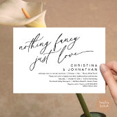 何もファンシー愛のディナ結婚ーパーティー 招待状