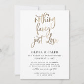 何もファンシー披露宴日を愛しない 招待状 (正面)