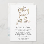 何もファンシー披露宴日を愛しない 招待状 (正面/裏面)