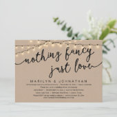 何もファンシー無し、愛し素朴て結婚の夕食 招待状 (スタンド正面)