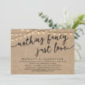 何もファンシー無し、愛し素朴て結婚の夕食 招待状 (スタンド正面)