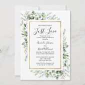 何もファンシー金ゴールド・グリーンのインビ結婚ーを愛しない 招待状 (正面)