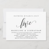 何もファンシー、パーティーの後で幸せに愛する 招待状 (正面)