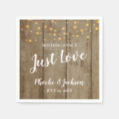 何もファンシーNo Just Love Country Glam結婚's スタンダードカクテルナプキン (正面)