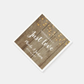 何もファンシーNo Just Love Country Glam結婚's スタンダードカクテルナプキン (角)