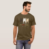 何もフランス人の暗闇のTシャツを接合しません Tシャツ (正面フル)