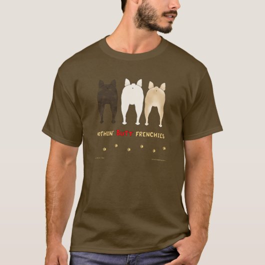 何もフランス人の暗闇のTシャツを接合しません Tシャツ (正面)