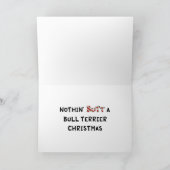 何もブルテリアのクリスマスを接合しません シーズンカード (内部)