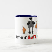 何もプードルのマグを接合しません ツートーンマグカップ (中央)