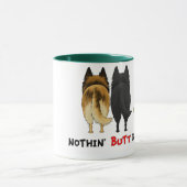 何もベルギー人を接合しません マグカップ (中央)