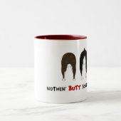 何もボストンテリアのマグを接合しません ツートーンマグカップ (中央)