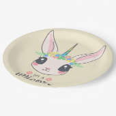 何も不可能ではない – unicorn rabbit ペーパープレート (アングル)