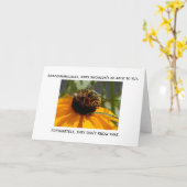 何も不可能なメッセージカードではないです カード (黄色い花)