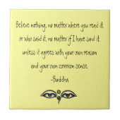 何も仏の引用文を信じて下さい タイル (正面)