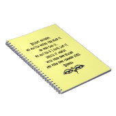 何も仏の引用文を信じて下さい ノートブック (右側)