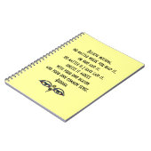 何も仏の引用文を信じて下さい ノートブック (左側)