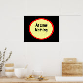 何も仮定しない ポスター (キッチン)