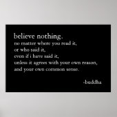 何も信じない ポスター (正面)