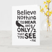 「何も信じ聞いていない···」 引用文バイポー カード (黄色い花)