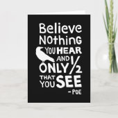 「何も信じ聞いていない···」 引用文バイポー カード (正面)