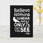 「何も信じ聞いていない···」 引用文バイポー カード (黄色い花)