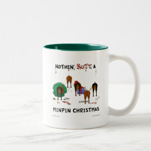 何も分Pinのクリスマスを接合しません ツートーンマグカップ