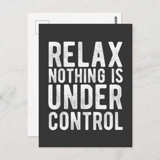 何も制御されていない ポストカード (正面/裏面)