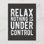 何も制御されていない ポストカード (正面)