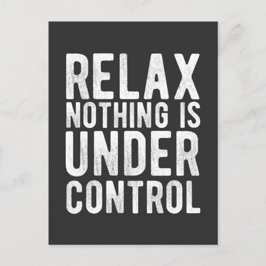 何も制御されていない ポストカード (正面)