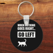 何も問題が発生しない場合離れおもしろい引用文 キーホルダー (正面)