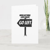 何も問題が解決しない場合は離れ次へ進むおもしろい カード (正面)