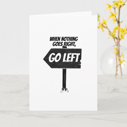 何も問題が解決しない場合は離れ次へ進むおもしろい カード (黄色い花)