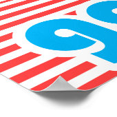 何も問題が起きないときは離れ、タイポグラフィ ポスター (角)