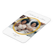 何も問題なしホリデーフォトマグネット マグネット (左側)