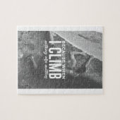 何も壁上ることはクライマーの石の重要です ジグソーパズル (横)