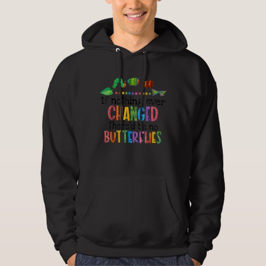 何も変わっもした事はない蝶 パーカ (正面)