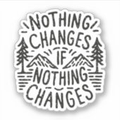 何も変わもしらない シール (正面)