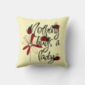 何も女性を煩わせません クッション (裏面)