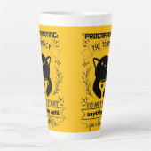 何も始まらない傾向を先送りする カフェラテマグ (正面)