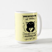 何も始まらない傾向を先送りする コーヒーマグカップ (正面右)