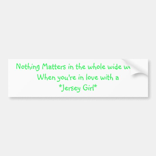 何も幅全体でworldWhen…重要ではないです バンパーステッカー (正面)