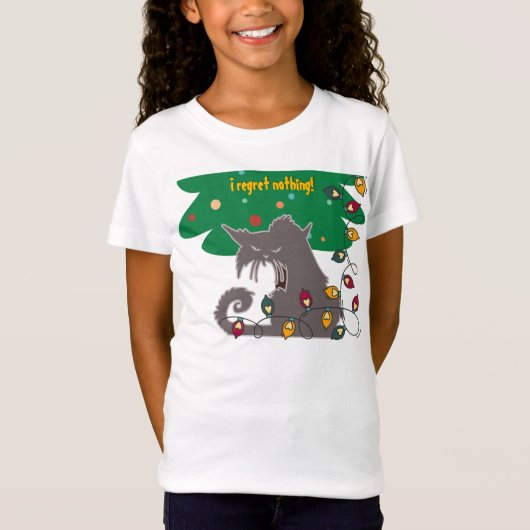 「何も後悔していない」 Tシャツ (正面)