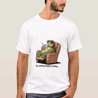何も後悔しない怠け者の基本的なTシャツ Tシャツ