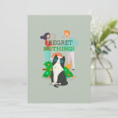 何も後悔しない-キャットクリスマス カード (スタンド正面)