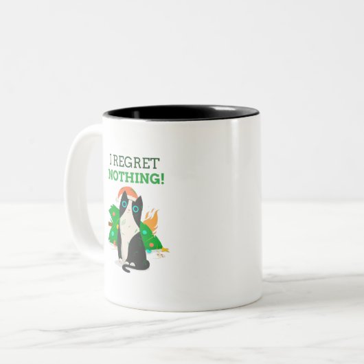何も後悔しない ツートーンマグカップ (正面左)