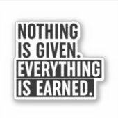 何も得与えたことは無い シール (正面)