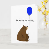 何も心配しないで  カード (黄色い花)