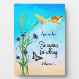 何も心配しないピリピ人4:6 フォトプラーク